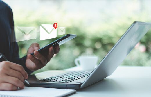 Receiving booking details via email