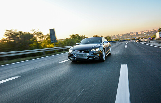 Car driving on the road